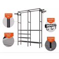 thumbnail image 5 of Heavy Duty Clothing Racks,,830 LBS Metal Clothing Rack,Portable Heavy Duty Garment Rack,Sturdy Free Standing Closet Clothes Rack for Hanging Clothes 49.2”Wx17”Dx68.9”H Black, 5 of 12