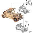 thumbnail image 2 of Rompecabezas 3D de Coche de Burbujas Vintage CHAO Kit de Construcción de Modelo de Madera Mecánica, 2 of 5