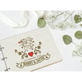 thumbnail image 5 of Darling Souvenir Personalized Engraved Laser Cut Wedding Guest Book Wooden Cover Sign-in Book Registry Guestbook Scrapbook-D3, 5 of 7