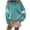 Sky Blue, variant on Women Casual Long Sleeve Crewneck Color Block Sweatshirts Pullover