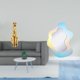 thumbnail image 2 of Escultura Acrílica De Guepardo Ondulado Dorado Con Espejo, Centro De Mesa, Adorno Moderno De Animal Para Oficina, Baño, Decoración De Pared Del Hogar, 2 of 8