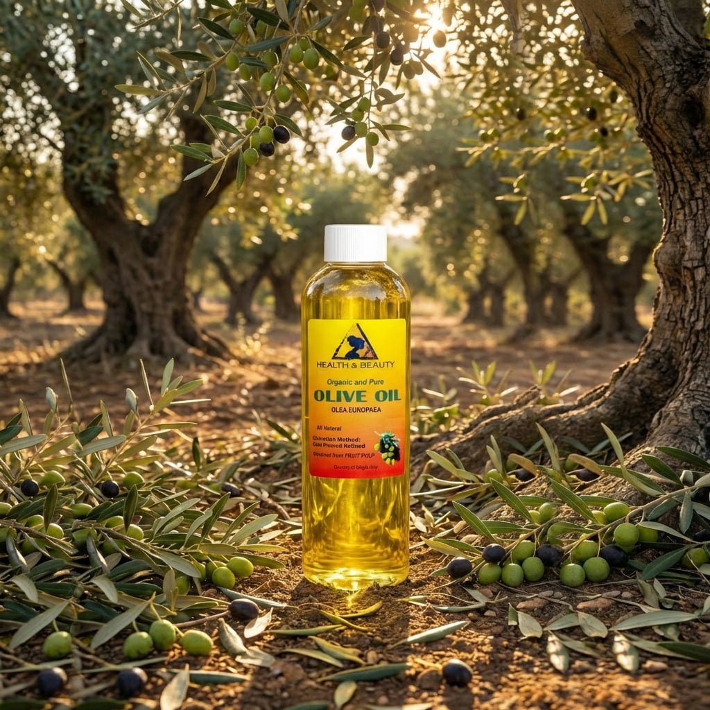 Olive Oil Refined Organic Cold Pressed Premium Natural Fresh 100% Pure 36 oz