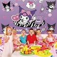 thumbnail image 4 of Kuromi school Taspestry Wall Decor Banner Party Supplies Poster Birthday Decorations Background for Photography Taspestry, 4 of 6