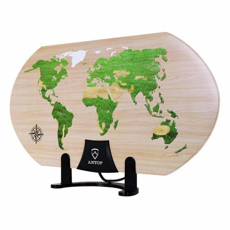 UPC: 0853042007243 | ANTOP AT-123 World Map Paper Thin Indoor HDTV Antenna