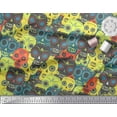 thumbnail image 2 of Soimoi Cotton Duck Fabric Artistic Skull Print Fabric by The Yard 42 Inch Wide, 2 of 3