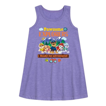 

Paw Patrol - Pawsome Explorers - Toddler And Youth Girls Fleece Dress