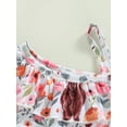 thumbnail image 6 of Arvbitana 1T 2T 3T 4T 5T 6T Toddler Baby Girl Two Piece Swimsuit Ruffle One Shoulder Sleeveless Swimwear Flower Bathing Suit Beach Bikini, 6 of 9