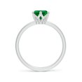 thumbnail image 2 of ANGARA Lab Grown 1.5 Ct Pear-Shaped Emerald Solitaire Classic Engagement Ring for Women in 14K White Gold (Size-9x7mm) | May Birthstone, Anniversary, Jewelry Gift for Women | Lab-Grown Emerald Ring, 2 of 8