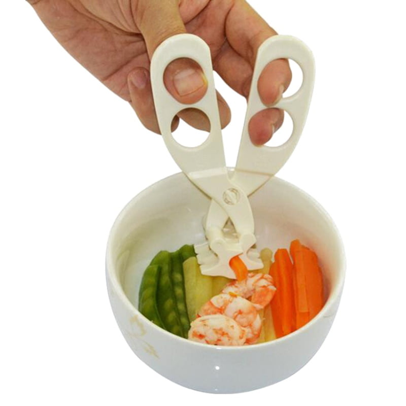 Baby Food Scissors, Portable Food Scissor Cutter Home and Kitchen Food  Slicer Shears