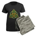 thumbnail image 5 of CafePress - Celtic Trinity Knot Women's Dark Pajamas - Women's Short Sleeve Print T-Shirt and Pants Dark Cotton Pajama Set, 5 of 7