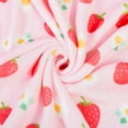 thumbnail image 6 of Strawberry Blanket Cute Soft Lightweight Strawberry Flannel Throw Blanket for Bed Couch Sofa Sweet Fruit Fuzzy Blanket All Season Gifts for Girls Women (50"x60", Strawberry-2), 6 of 6