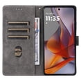 thumbnail image 3 of Phone Wallet Case for Motorola MOTO G75 5G with Stand - Leather Folio Cover & Card Slots Purple, 3 of 5