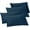 Navy, variant on Mocassi 4-PACK Solid Pillowcases 1500 Thread Count Egyptian Quality,Easy Slip-On, 4-Piece Set, Standard/Queen Pillowcase, Navy