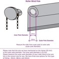 thumbnail image 2 of Roller Blind System with Wall Brackets - 25 mm - Roller Blind Hardware - Plastic - With 3M Bead Chain - Replacement Repair Kit for Roller Blinds - Curtain Parts - White - Suitable for Window Blinds, 2 of 5