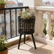 thumbnail image 4 of Soporte de madera para macetas | Estante escalonado para plantas de interior con almacenamiento para balcón | Estante decorativo para plantas en maceta, 4 of 6