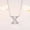 X, variant on Wioihee Under $2.00 Plated DIY Your Name My Last Name 26 English Words Mother and Daughter Necklace