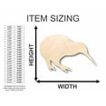 thumbnail image 2 of Unfinished Wood Kiwi Shape - New Zealand - Animal - Bird - Wildlife - Craft - up to 46" DIY 8" / 1/8", 2 of 3