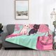 thumbnail image 2 of Fotbe Cats On Broomstick Manta de Franela con Estampado, Manta Ultrasuave para Cama, Sofá, Auto, Hipoalergénica y Antibolitas-40"x30", 2 of 6