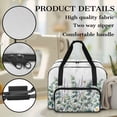 thumbnail image 5 of ZIATUBLE Plants Portable Tote Bag Daisy Tote Bag for Sewing Machine with Storage Pocket Carry Case with Storage Pockets and Handles Dustproof Sewing Machine Needle Storage Case, 5 of 7