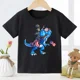 thumbnail image 3 of Camiseta de dinosaurio para niños, superventas, camiseta con estampado de dinosaurio de dibujos animados a la moda para niños, camiseta básica de manga corta, camiseta de Stranger Things, 3 of 5
