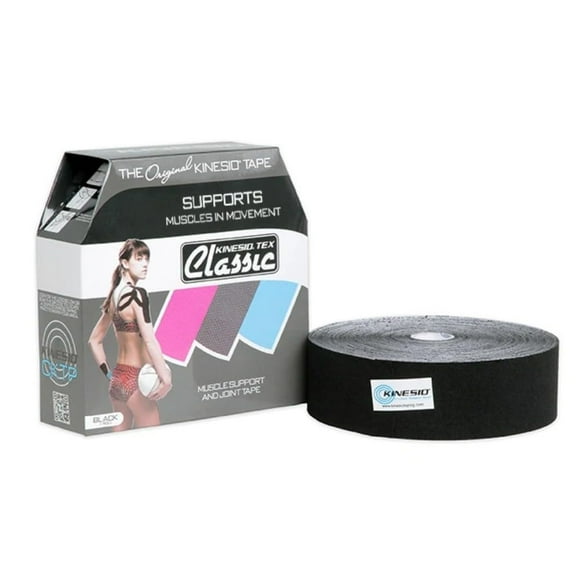 Kinesio Taping - Elastic Therapeutic Athletic Tape Tex Classic - Bulk Roll - Black â 2 in. x 103 ft