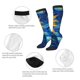 thumbnail image 3 of Fotbe Sunflower Starry Night Vibes Calcetas Divertidas Estampadas para Hombre y Mujer, Calcetas de Algodón hasta la Rodilla para Caminar, Correr, Enfermería y Embarazo, 3 of 6