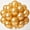 Chrome Gold, variant on KIRIKOU 10 Inch 100 Pack Macaron Purple Thick Latex Balloons for Birthday Wedding Graduation Christmas Party Decoration