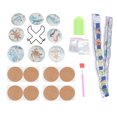 thumbnail image 2 of Coaster Rhinestone Art Kit, Eco Friendly Rich Colors 8 Pieces Rhinestone Painting Coasters  For DIY Craft, 2 of 8
