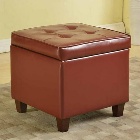 Kinfine Usa Square Tufted Leatherette Storage Ottoman Kinfine Usa Square Tufted Leatherette Storage Ottoman