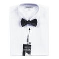 thumbnail image 3 of Gioberti Boy's White Tuxedo Dress Shirt, with Bow Tie and Metal Studs, 3 of 4