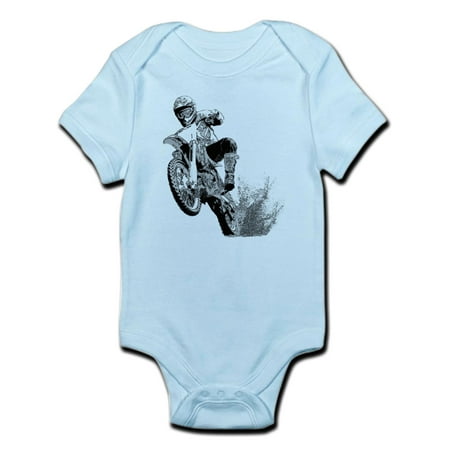 

CafePress - Dirtbike Wheeling In Mud Infant Bodysuit - Baby Light Bodysuit