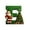 E, variant on Lilixerw 26 Letter Christmas Ornament with Santa Claus Pattern,3.15Inch Green Acrylic Xmas Pendant for Xmas Tree Decor,Holiday Party Supplies,Letter O