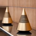 thumbnail image 4 of Premium Metal Bluetooth Speaker with Ambient Light, Hi-Fi 360° Surround Sound, 30W Desktop Wireless Speaker, Gold, 4 of 6