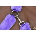 thumbnail image 5 of Small Hilason Comfort Fleece Nylon Horse Halter Purple, 5 of 5