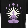 thumbnail image 3 of Instant Message - Yoga Moon Phases - Women's Short Sleeve Graphic T-Shirt, 3 of 6
