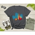 thumbnail image 6 of Bright Red Blue Coral Seaweed Marine Life Sea Life Starfish T-Shirt Coral Reef Shirt for Men Women Kids Boys Girls Teens Graphic Tshirt, 6 of 8