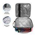 thumbnail image 2 of Haosy Colorful Block Doodle Reusable Lunch Box Men/Women Insulated Lunch Bag for School Picnic Travel, 2 of 4