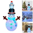 thumbnail image 2 of Hearth & Gear Bonhomme de Neige Gonflable pour Festivités de Vacances pour Usage Intérieur et Extérieur Facile à Monter et à Ranger Matériau Durable et Résistant aux Intempéries Adapté aux Familles Dinosaure Gonflable Réaliste, 2 of 7