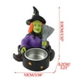 thumbnail image 3 of KMMYS Halloween Decoration Witch Skeleton Resin Candle Ornament, Unique Designs, Versatile Use, Functional Halloween Tabletop Decor, Intricate Details, Trick or Treat Holder, 3 of 6