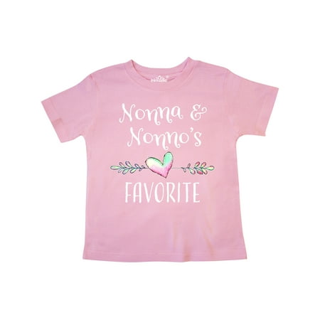 

Inktastic Nonna and Nonno s Favorite- Heart Grandchild Gift Toddler Boy or Toddler Girl T-Shirt