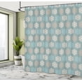 thumbnail image 4 of Ambesonne Winter Shower Curtain, Chill Christmas Snowflake, 69"Wx84"L, Dark Sea Green Champagne, 4 of 4