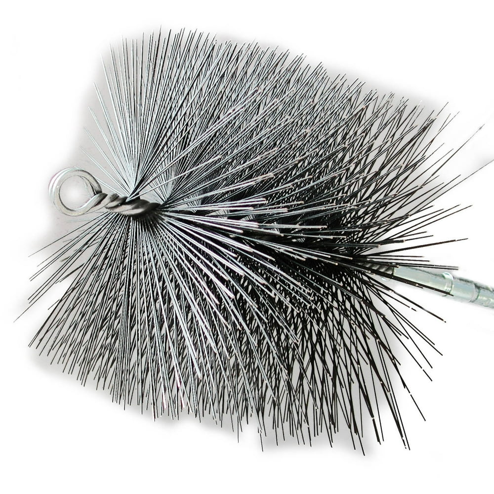 12" Square Wire Chimney Brush, 1/4" NPT