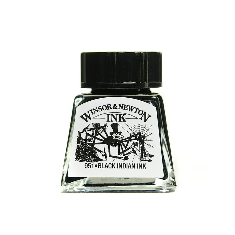  Winsor & Newton Drawing Inks Black Indian Ink 14 ml 30 [Pack of  4 ]