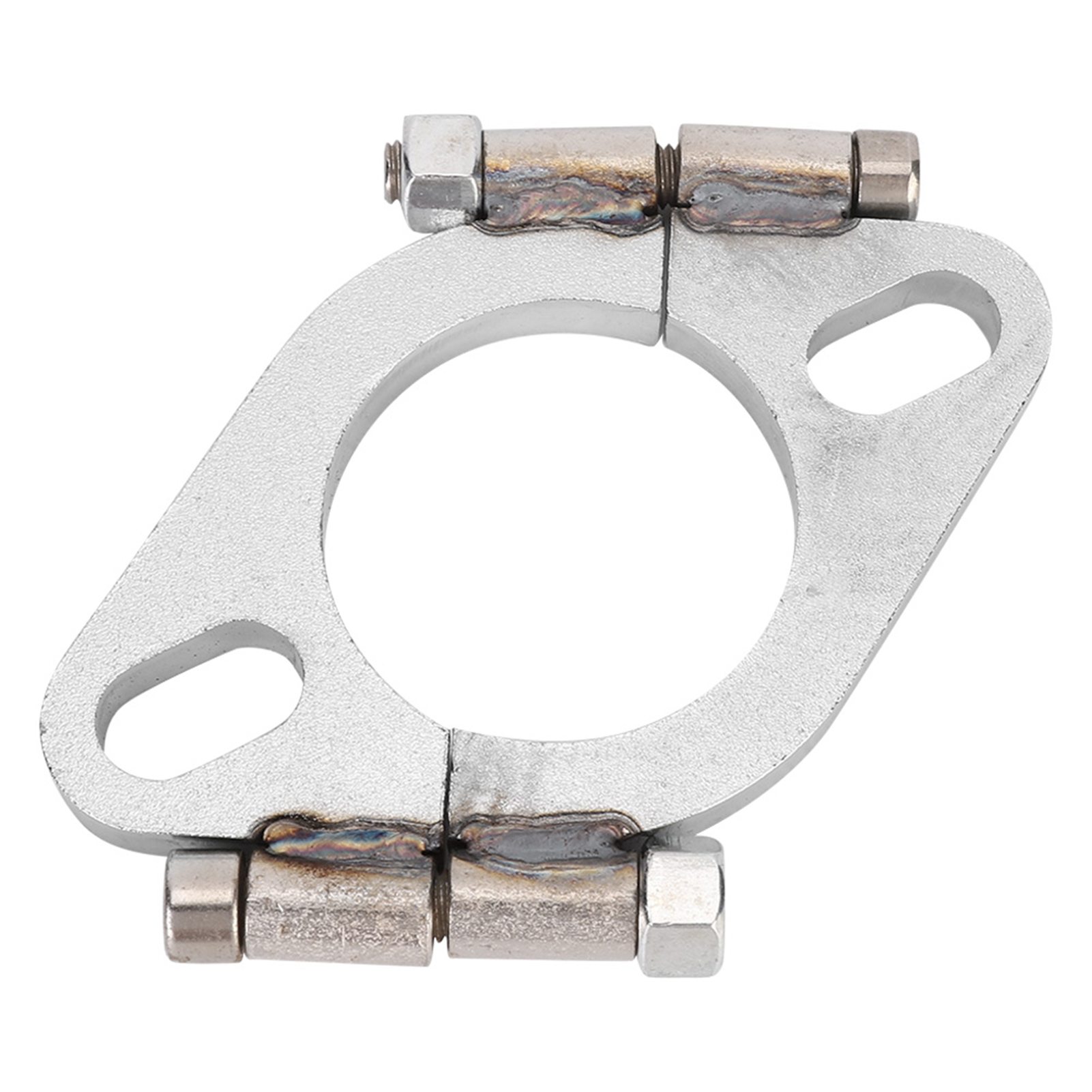 Flat Oval Exhaust Flange, Split Repair Exhaust Flange 2in Center Hole