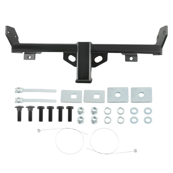 Maxpeedingrods 2" Front Towing Trailer Hitch Receiver w/ Bolts Kit for Jeep Wrangler 2007-2017