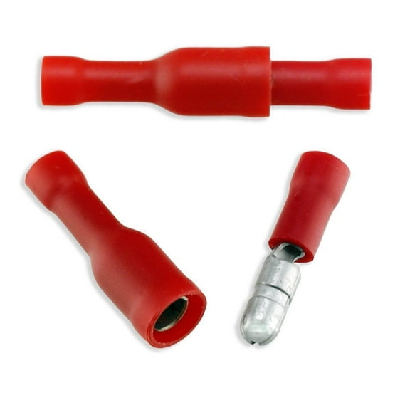 200 Pack 22-18 AWG Vinyl Insulated Bullet Connectors