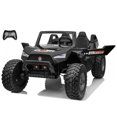 thumbnail image 1 of VOLTZ TOYS UTV 24 V pour Enfants à 2 Places - Buggy des Dunes Tout-Terrain Réaliste avec Pneus EVA, Suspension à Ressorts, Télécommande et Musique - Noir, 1 of 7