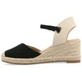 thumbnail image 3 of Journee Womens Ashlyn Wedge Heel Espadrille Sandals, Widths Available, 3 of 9