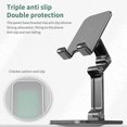 thumbnail image 2 of Mistaha Support de Bureau Pliable Réglable pour iPhone et iPad - Noir, Angle de Vision Ergonomique, Taille Compacte, Rotation et Pliage - Convient aux Téléphones Mobiles et Tablettes jusqu'à 7.9 Pouces, 2 of 7