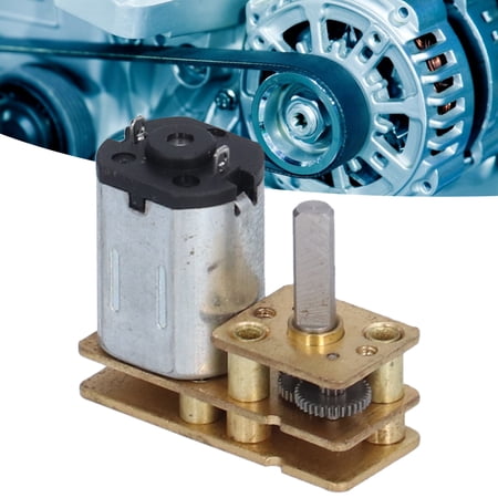 Car Engine Reducer Fdit DC 6V Gear Reducer Motor,1024‑N20 DC Motor Durable DC 6V 400RPM ...